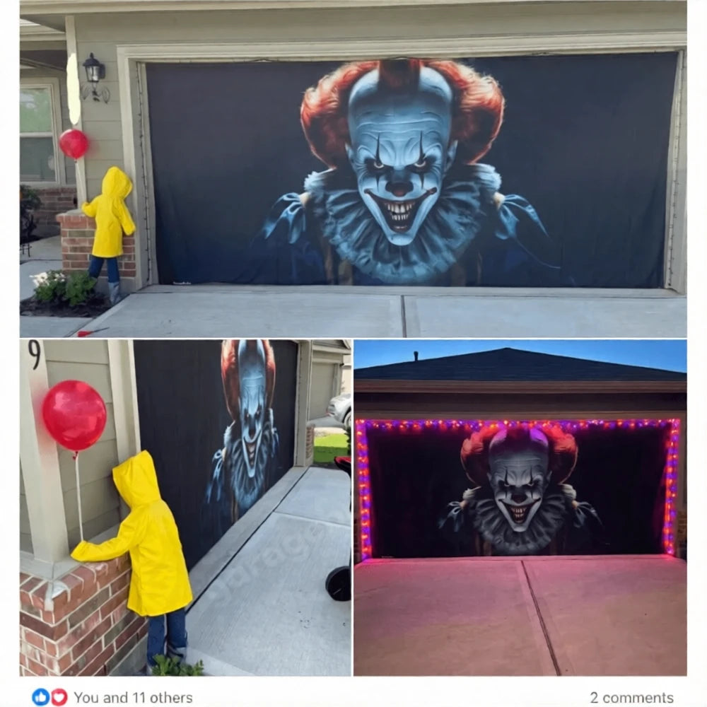 Alien Abduction | Halloween Garage Door Cover