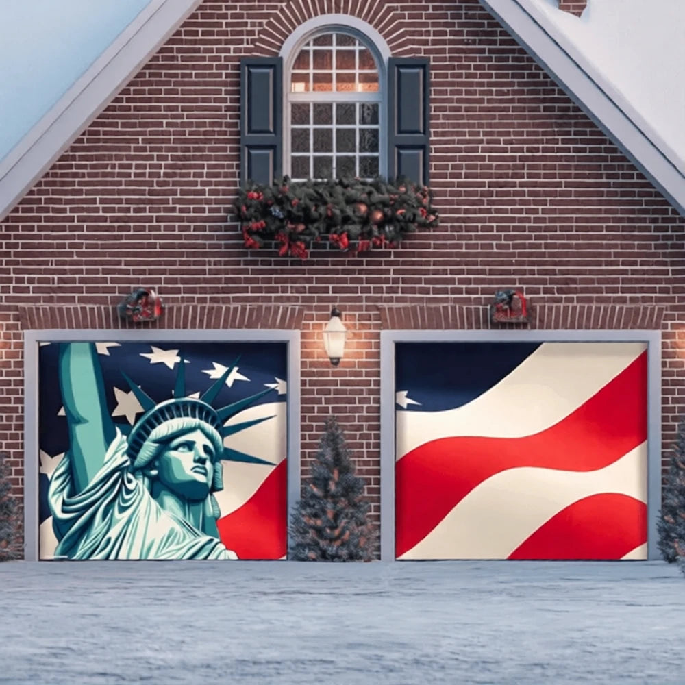 Liberty Stripes | Patriotic Garage Door Cover