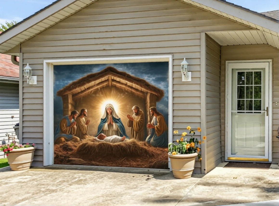 Christmas Choo-Choo | Christmas Garage Door Cover
