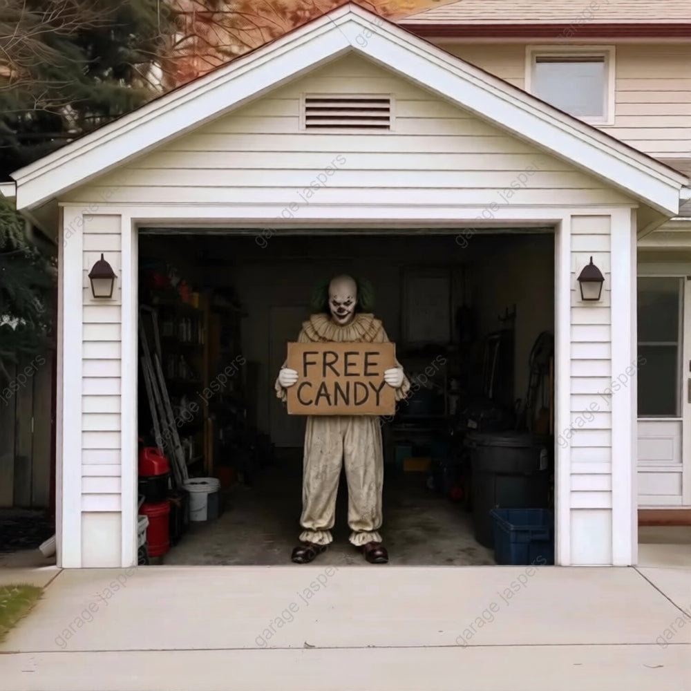 Candy Clown (Limited Edition) | Halloween Garage Door Cover