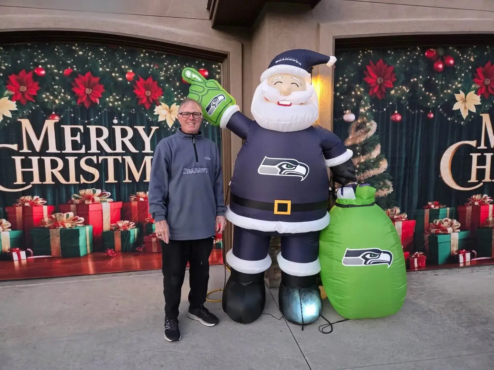 Merry Christmas Garage door cover customer review