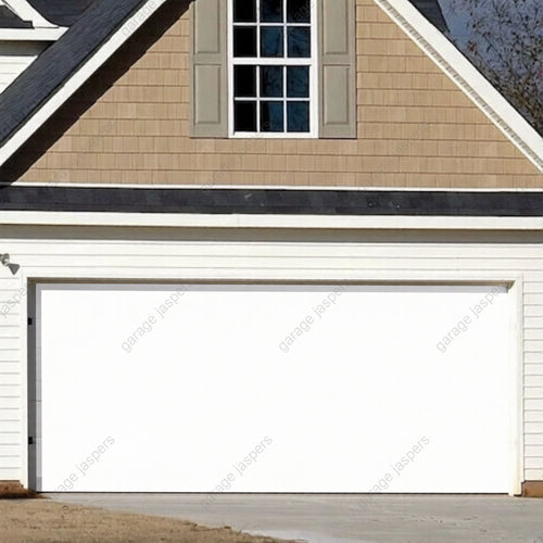 Blank White Projector Screen | GarageBuddy Garage Door Cover