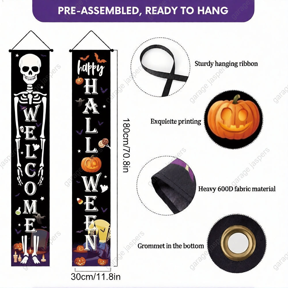 GarageBuddy Halloween Porch Signs