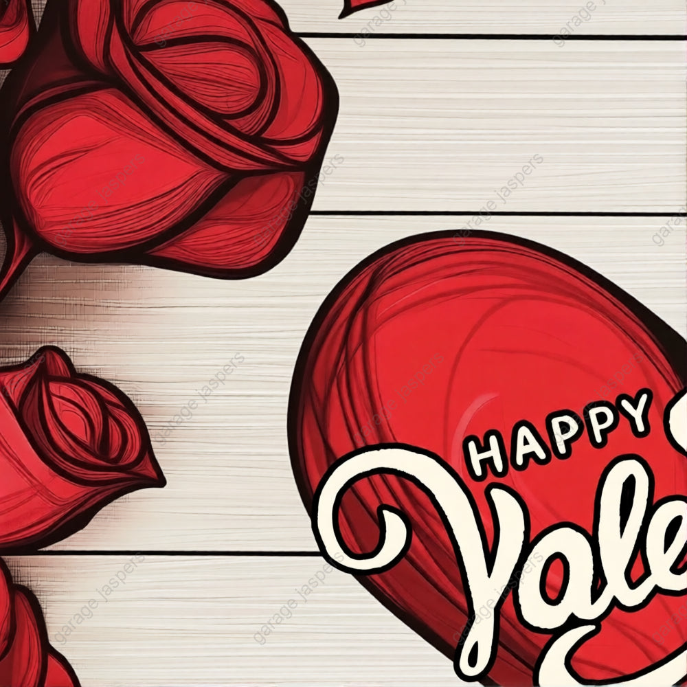 Valentine's Day (Roses) | Festive Garage Door Cover