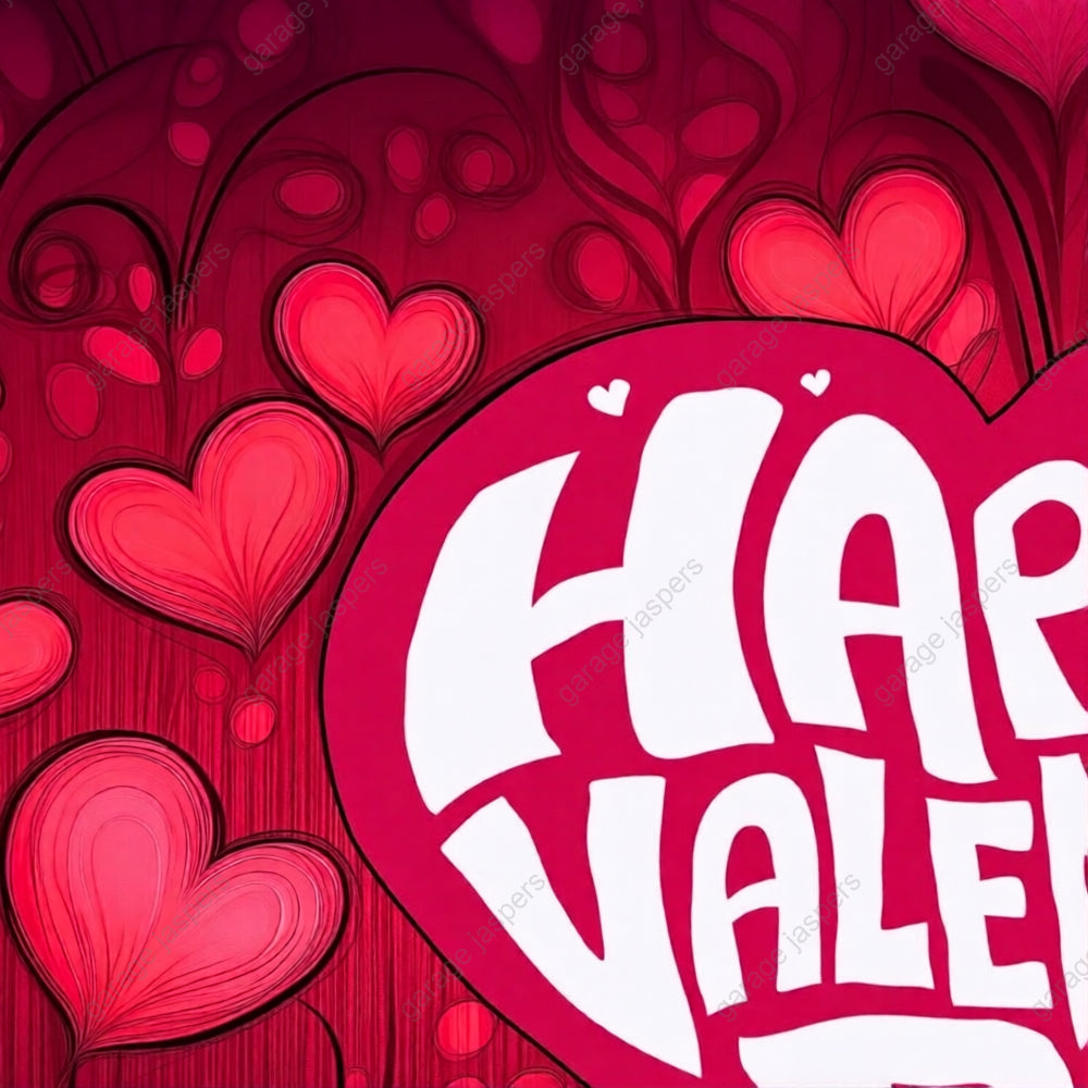 Valentine's Day (Hearts) | Festive Garage Door Cover