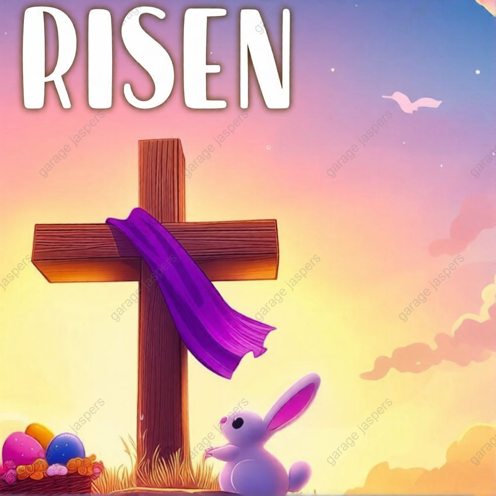 He Is Risen (Easter) | Festive Garage Door Cover