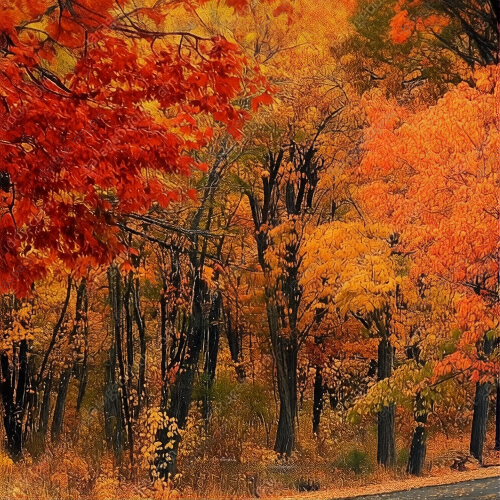 Autumn Road | Nature Garage Door Cover