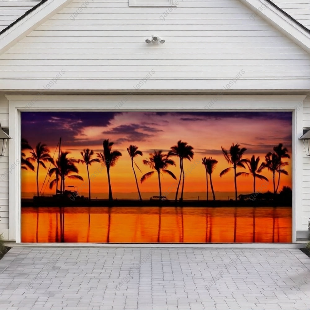 Beach Sunset | Nature Garage Door Cover