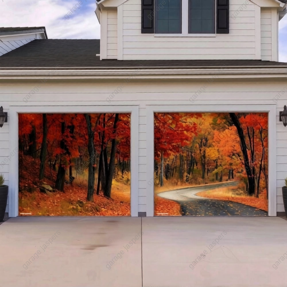 Autumn Road | Nature Garage Door Cover
