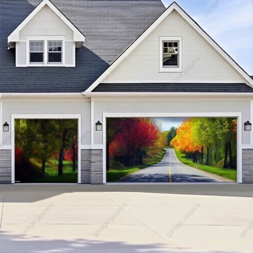 Spring Drive | Nature Garage Door Cover