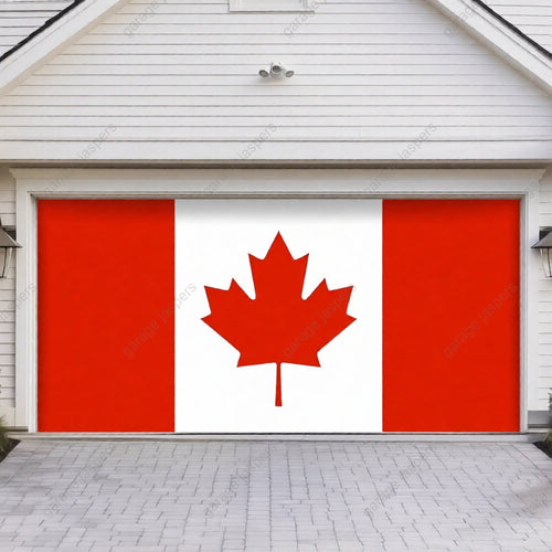 Canada Flag (Plain) | Patriotic Garage Door Cover