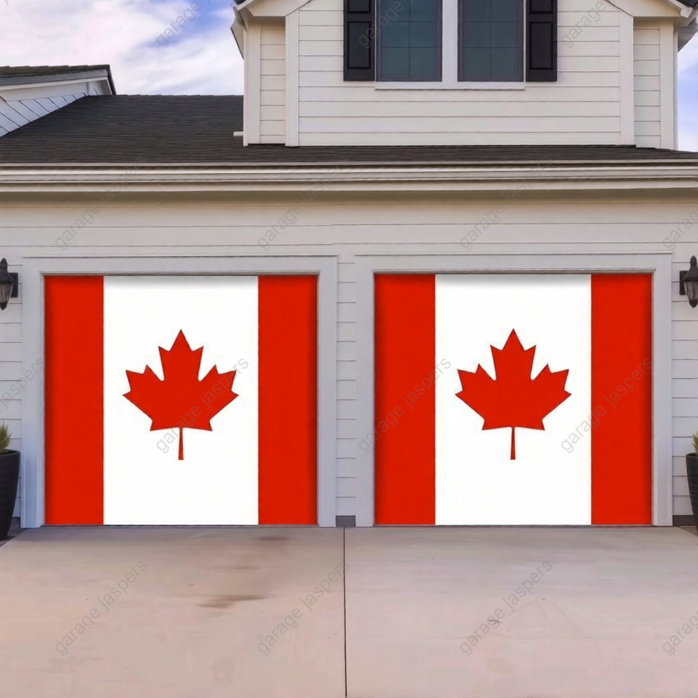 Canada Flag (Plain) | Patriotic Garage Door Cover