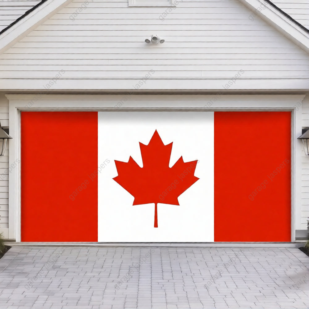 Canada Flag (Plain) | Patriotic Garage Door Cover
