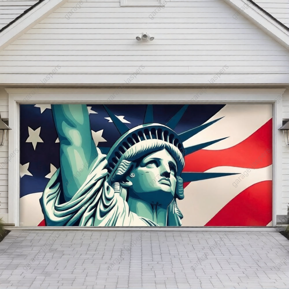 Liberty Stripes | Patriotic Garage Door Cover