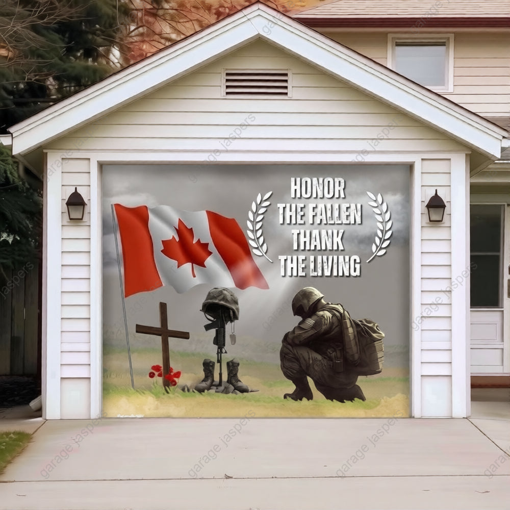 Honor The Fallen (CA) | Patriotic Garage Door Cover