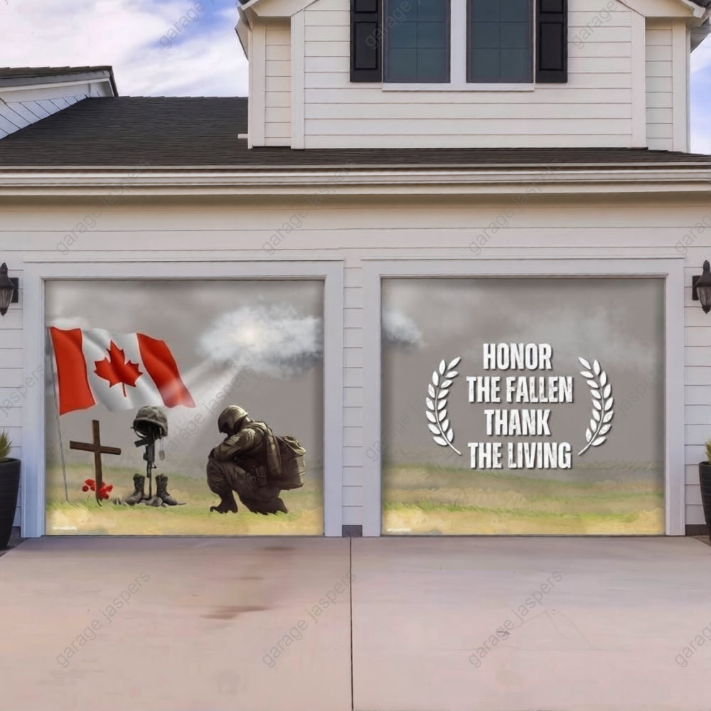 Honor The Fallen (CA) | Patriotic Garage Door Cover