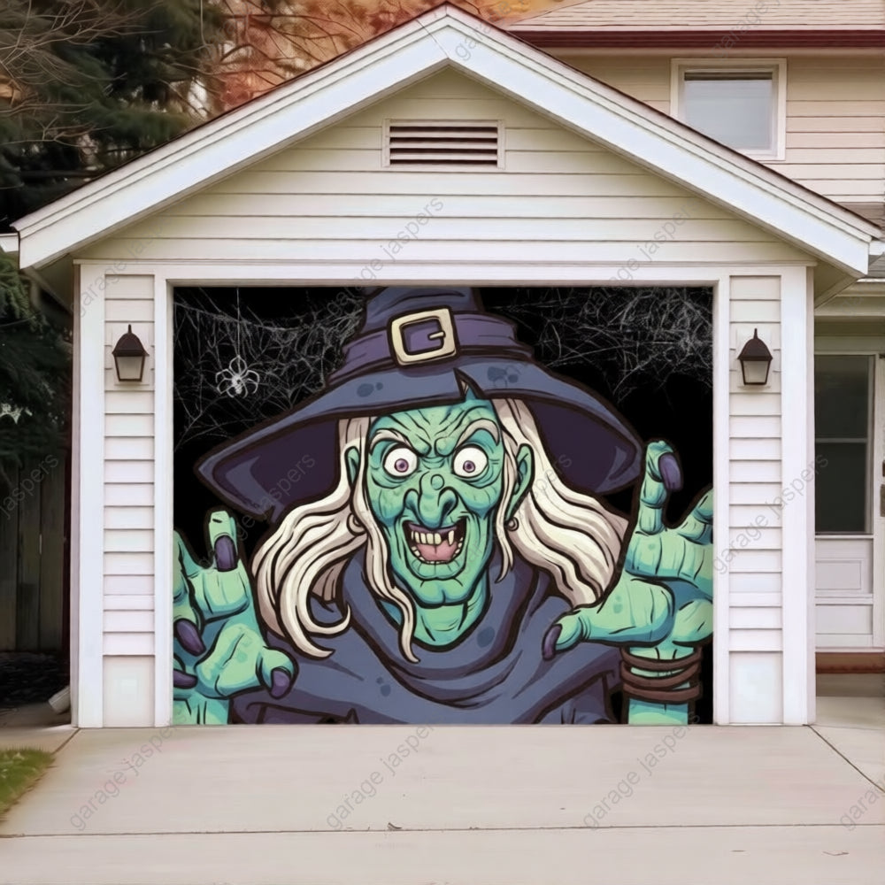 Ugly Witch | Halloween Garage Door Cover
