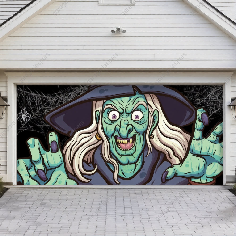 Ugly Witch | Halloween Garage Door Cover