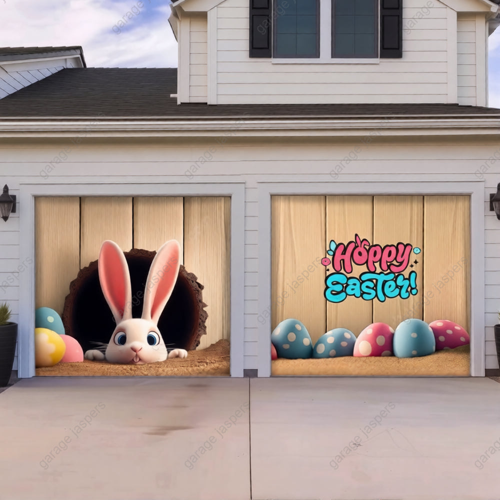 'Hoppy' Easter | Festive Garage Door Cover