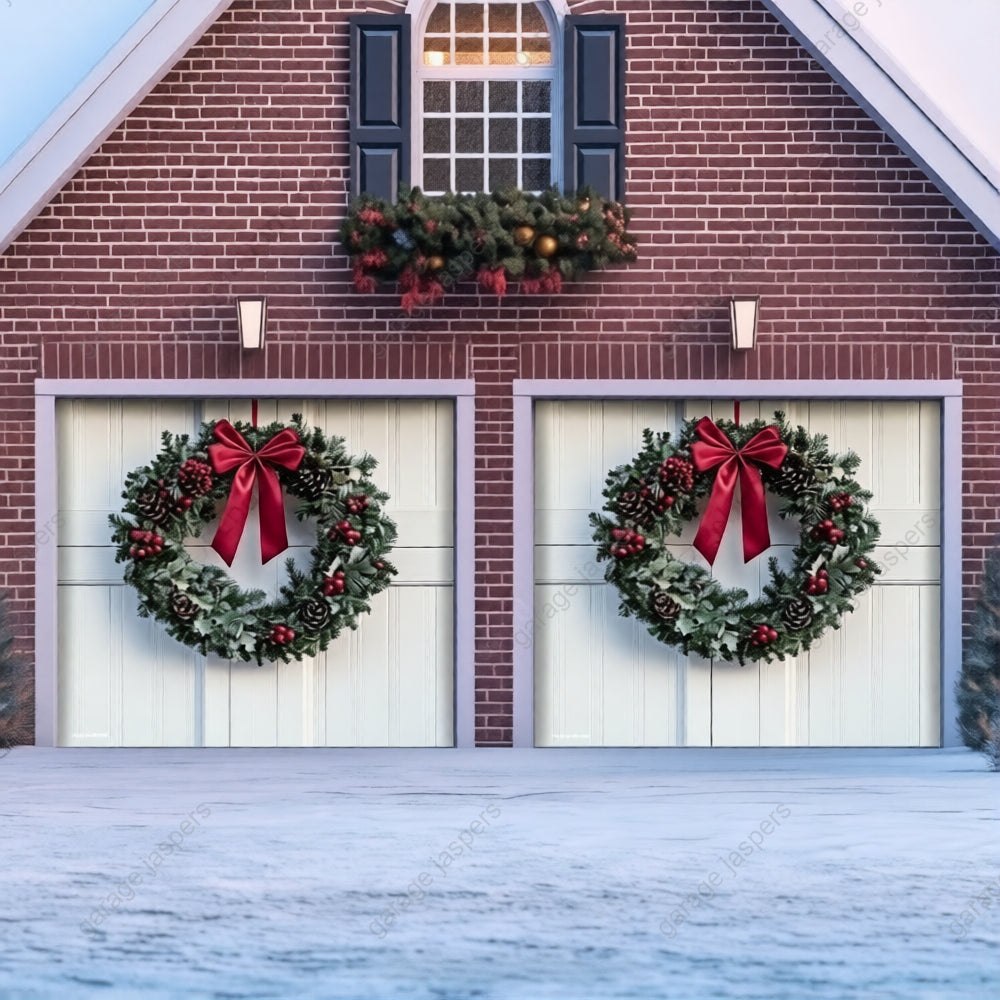 Christmas Wreath | Christmas Garage Door Cover