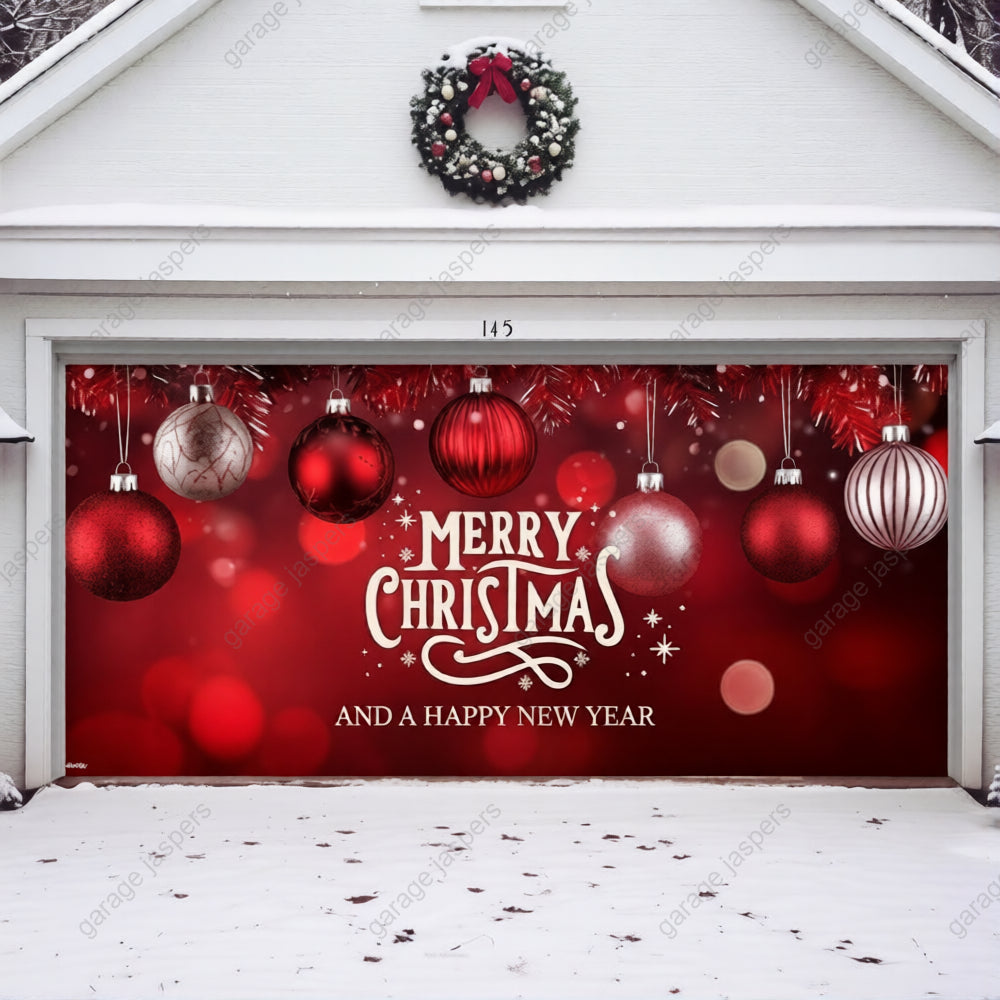 Christmas Ornaments & HNY | Christmas Garage Door Cover