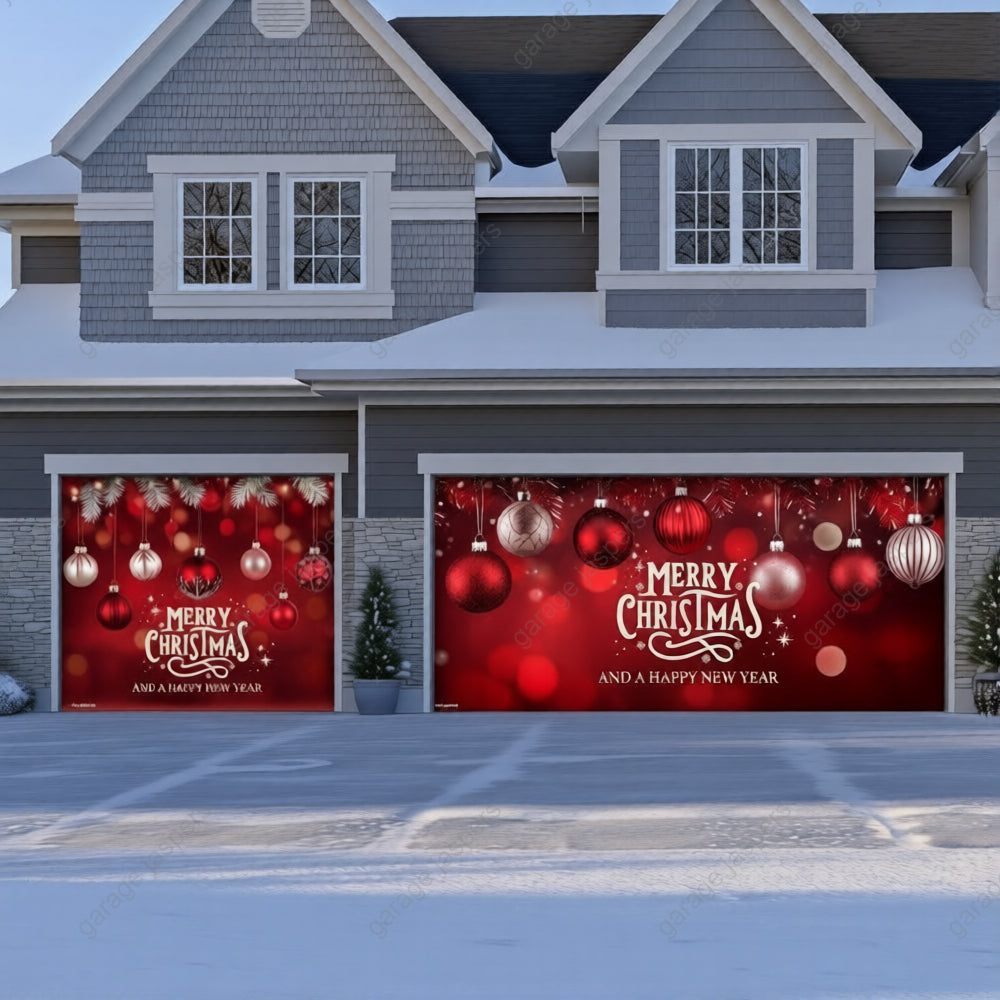 Christmas Ornaments & HNY | Christmas Garage Door Cover