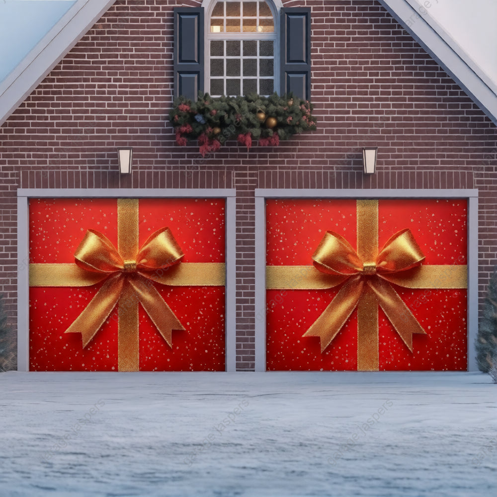 Gift Wrap | Christmas Garage Door Cover