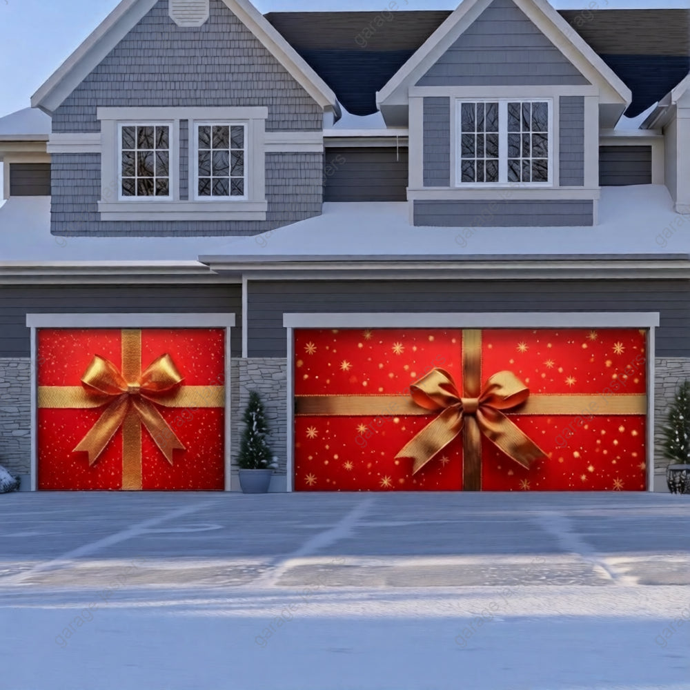 Gift Wrap | Christmas Garage Door Cover