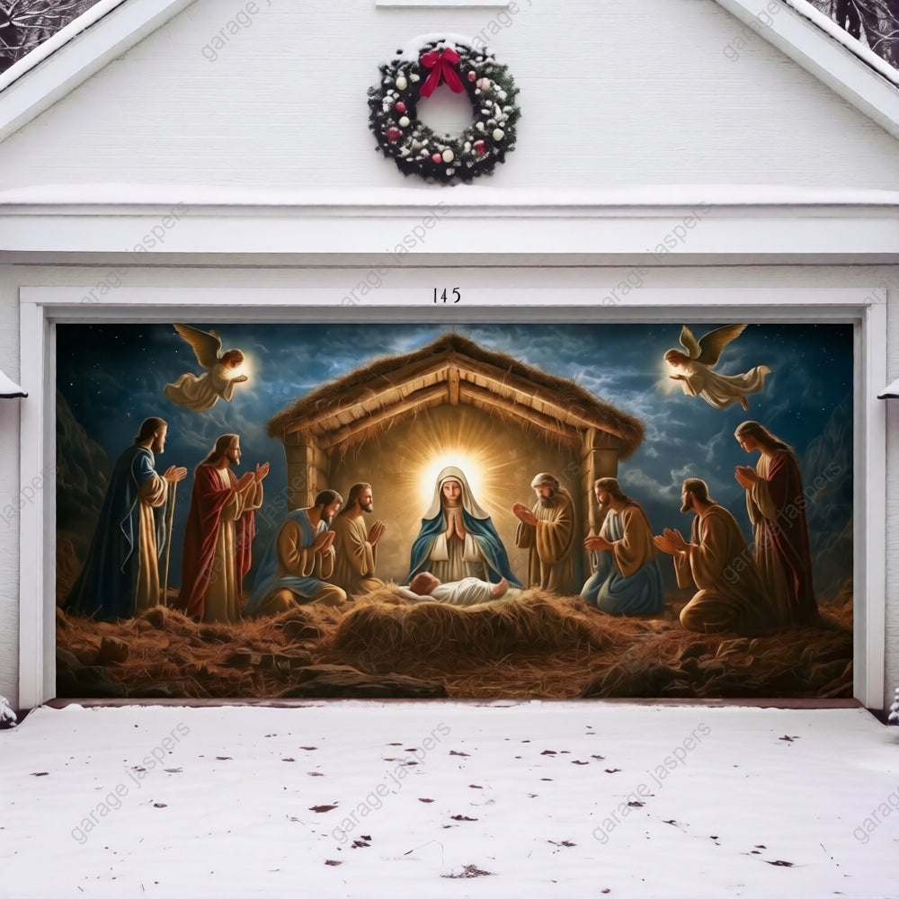 Nativity Scene | Christmas Garage Door Cover