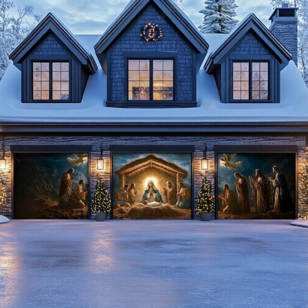 Nativity Scene | Christmas Garage Door Cover