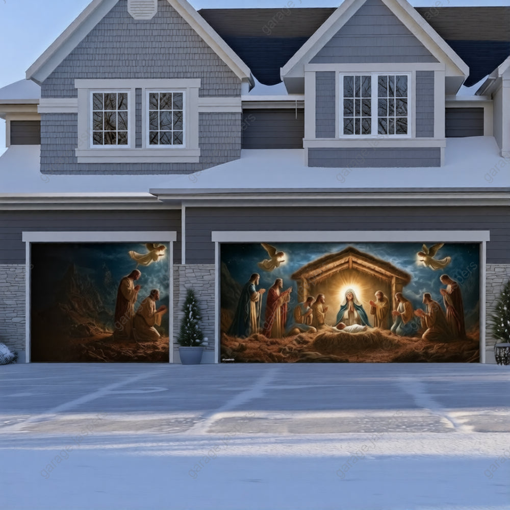 Nativity Scene | Christmas Garage Door Cover