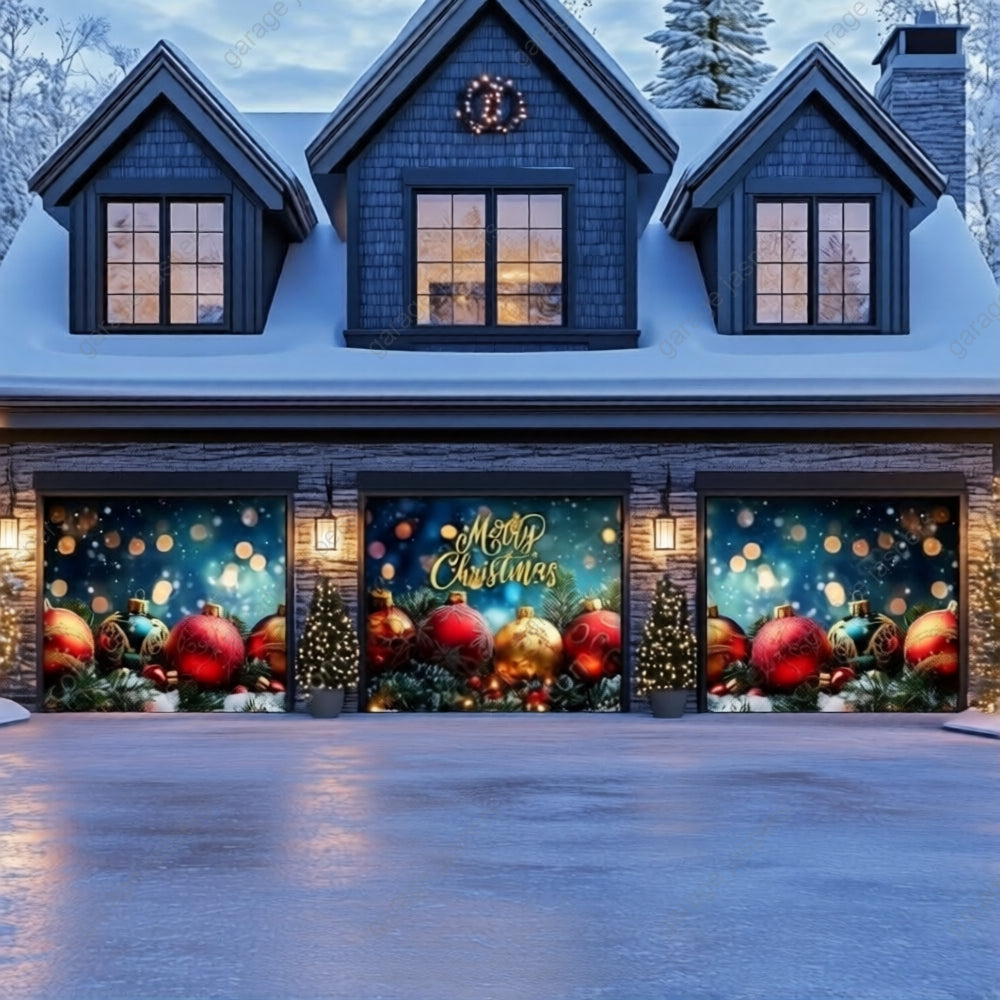 Merry Christmas | Christmas Garage Door Cover