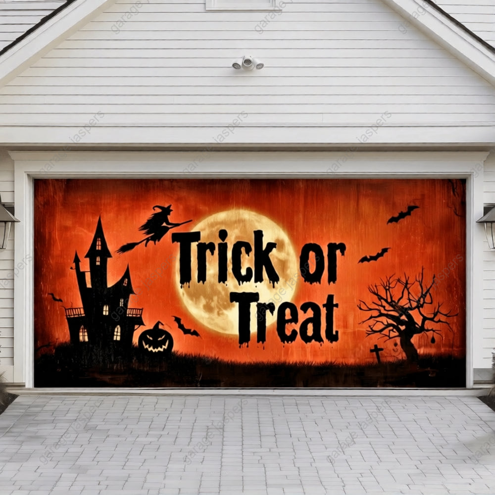 Trick Or Treat | Halloween Garage Door Cover