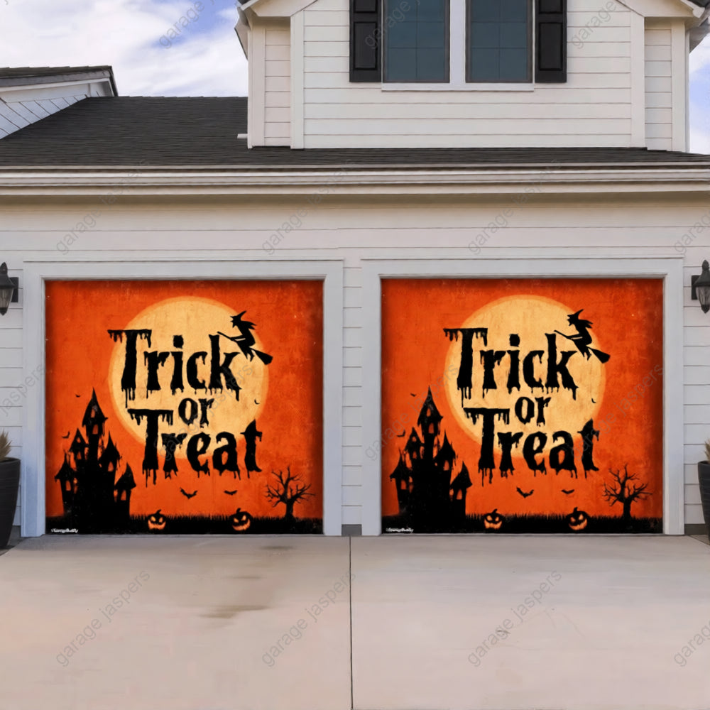Trick Or Treat | Halloween Garage Door Cover