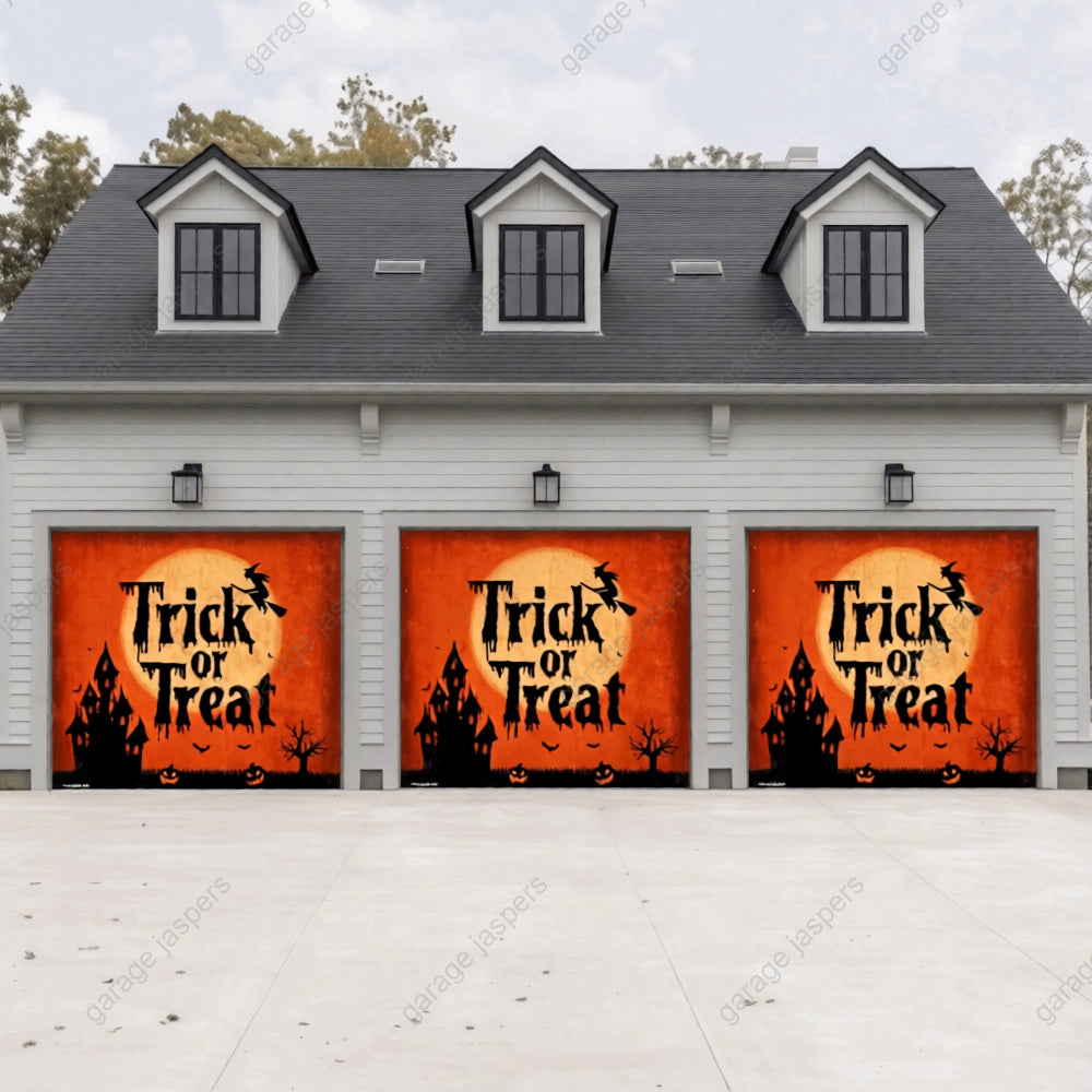 Trick Or Treat | Halloween Garage Door Cover