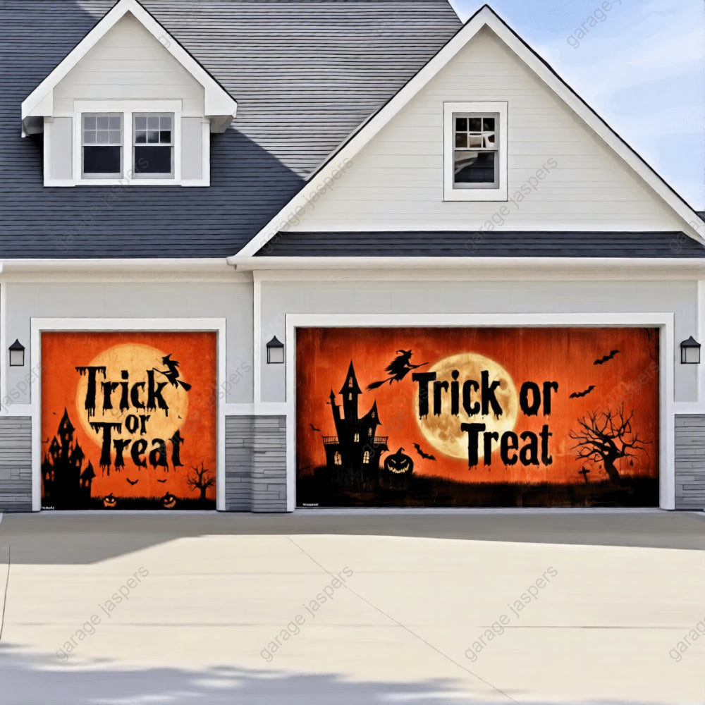 Trick Or Treat | Halloween Garage Door Cover