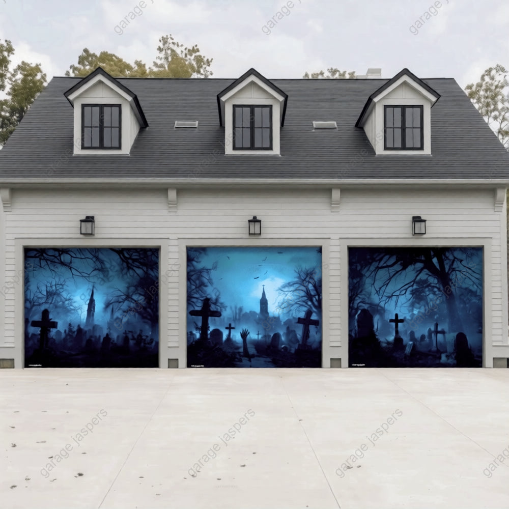 Grave Rising (Glow) | Halloween Garage Door Cover