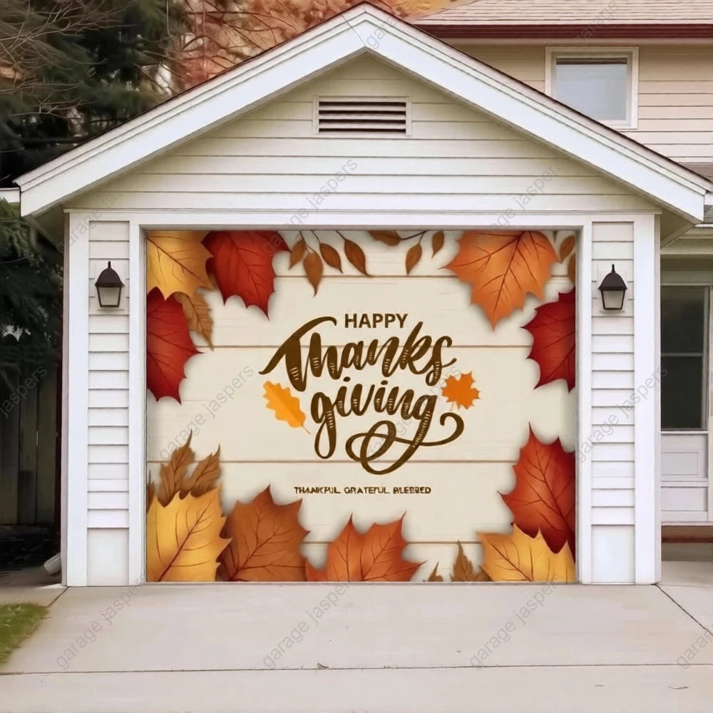 Happy Thanksgiving | Festive Garage Door Cover