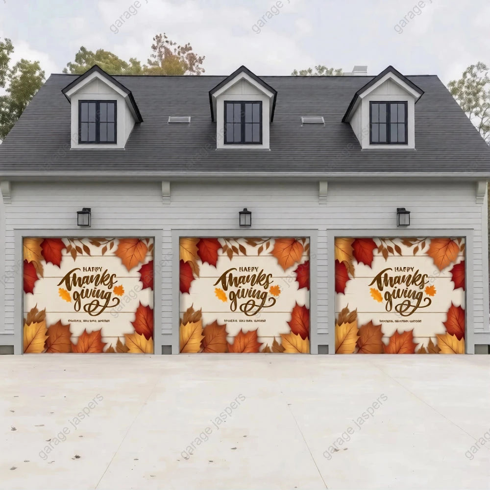 Happy Thanksgiving | Festive Garage Door Cover