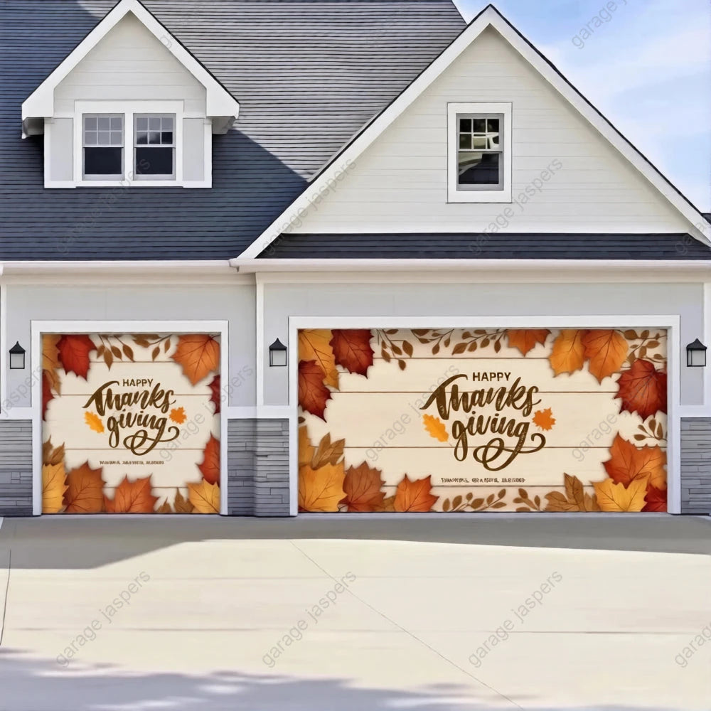 Happy Thanksgiving | Festive Garage Door Cover