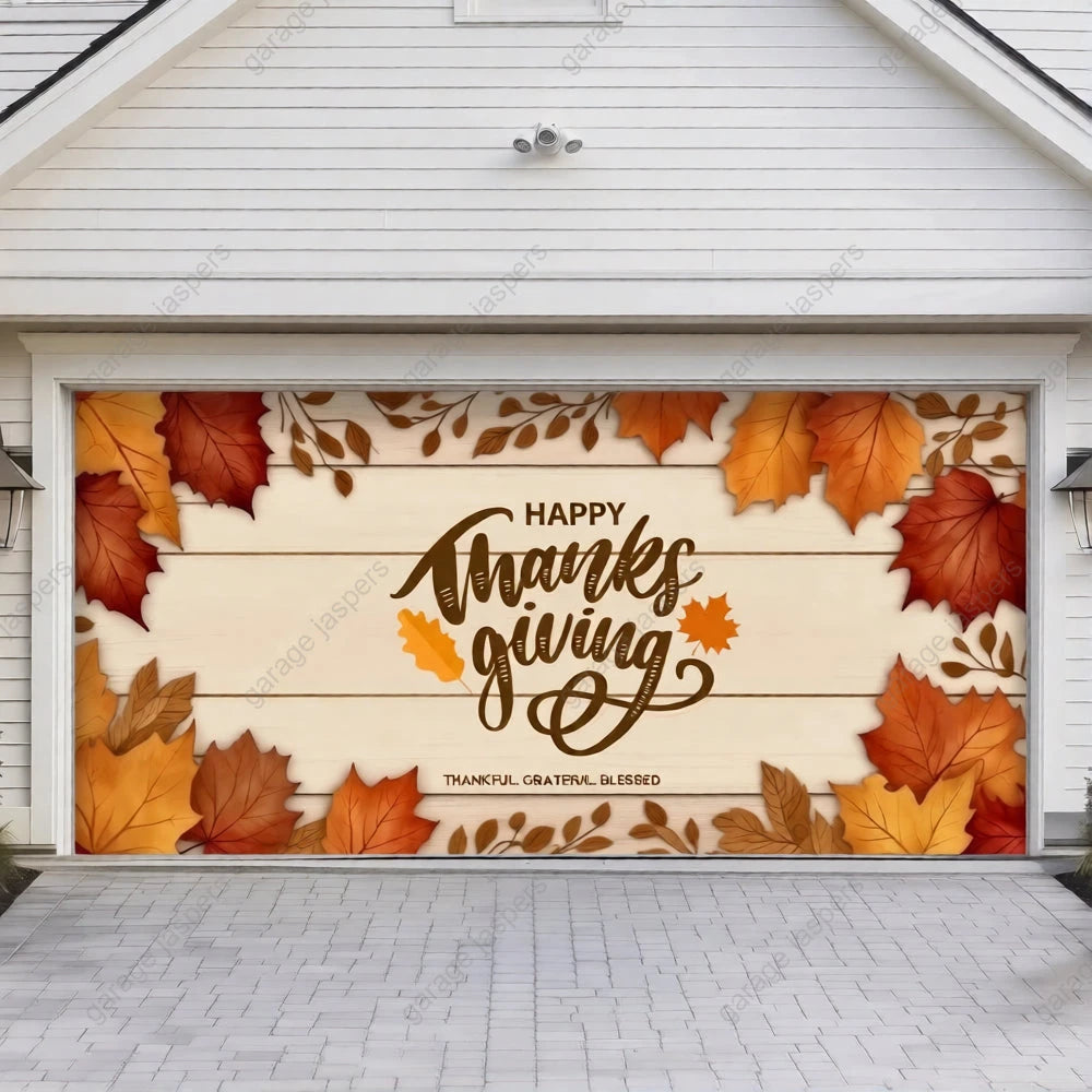 Happy Thanksgiving | Festive Garage Door Cover