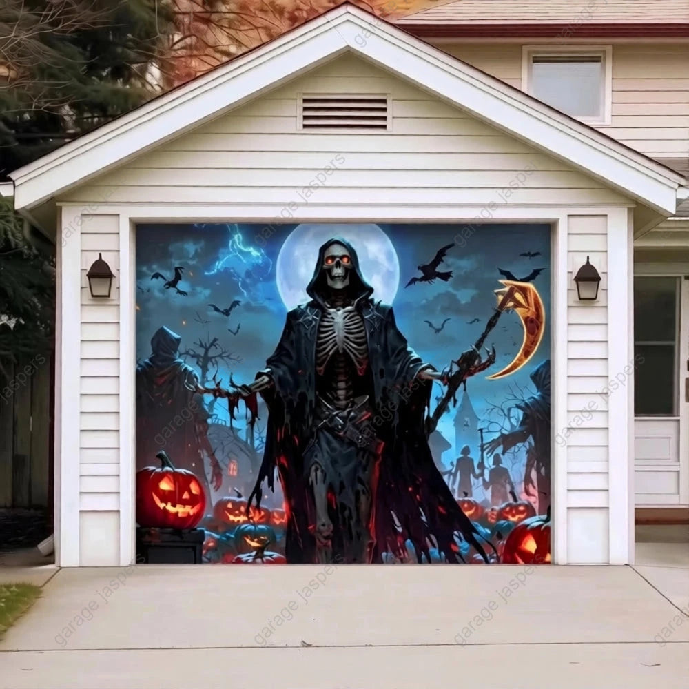 Cursed Night | Halloween Garage Door Cover