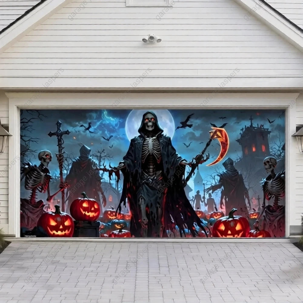 Cursed Night | Halloween Garage Door Cover