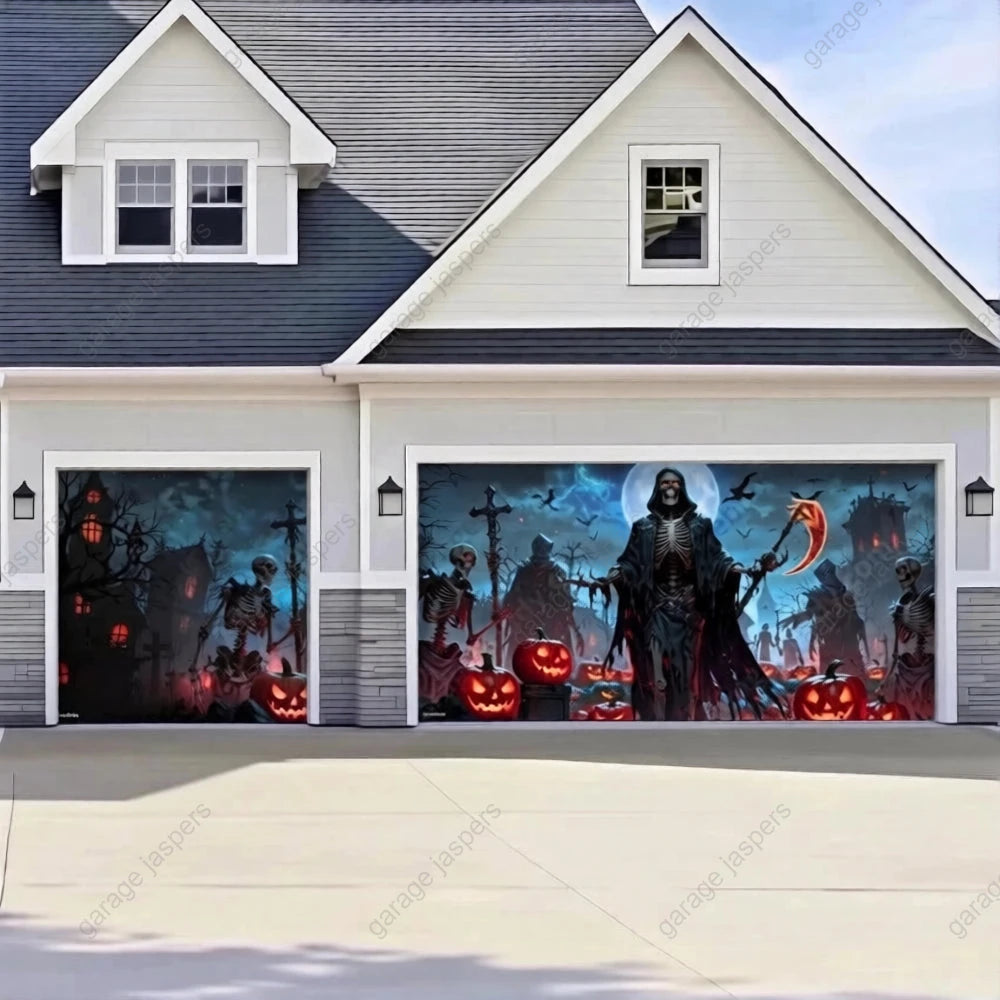 Cursed Night | Halloween Garage Door Cover
