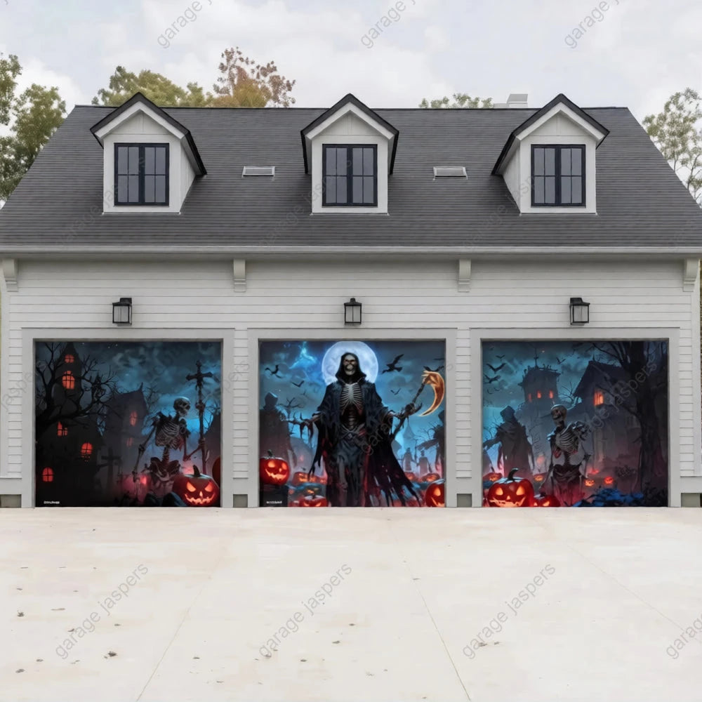 Cursed Night | Halloween Garage Door Cover