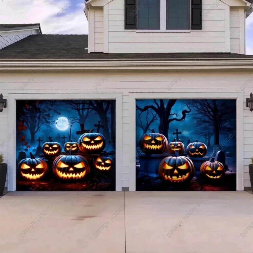 Cursed Pumpkins | Halloween Garage Door Cover