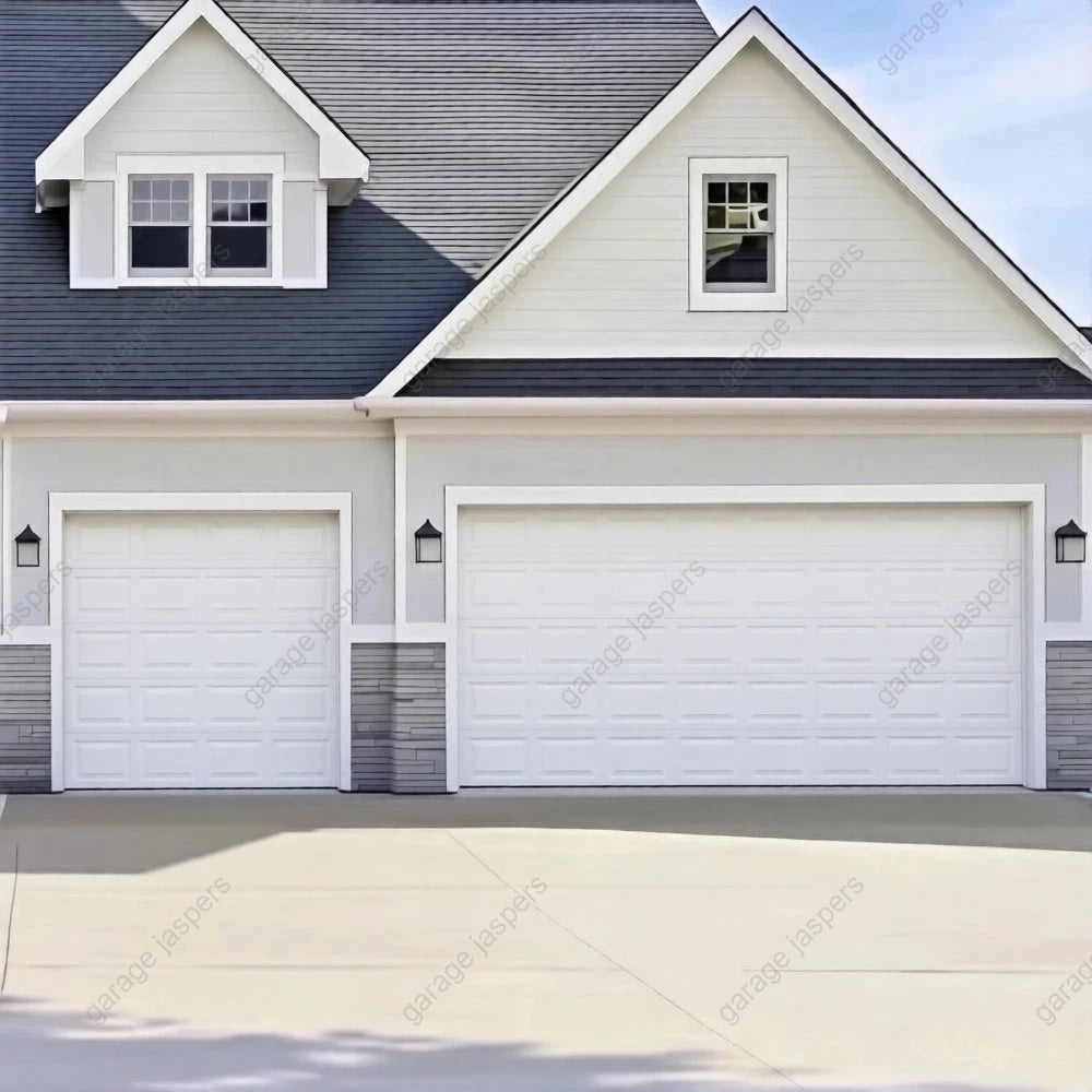 Blank White Projector Screen | GarageBuddy Garage Door Cover