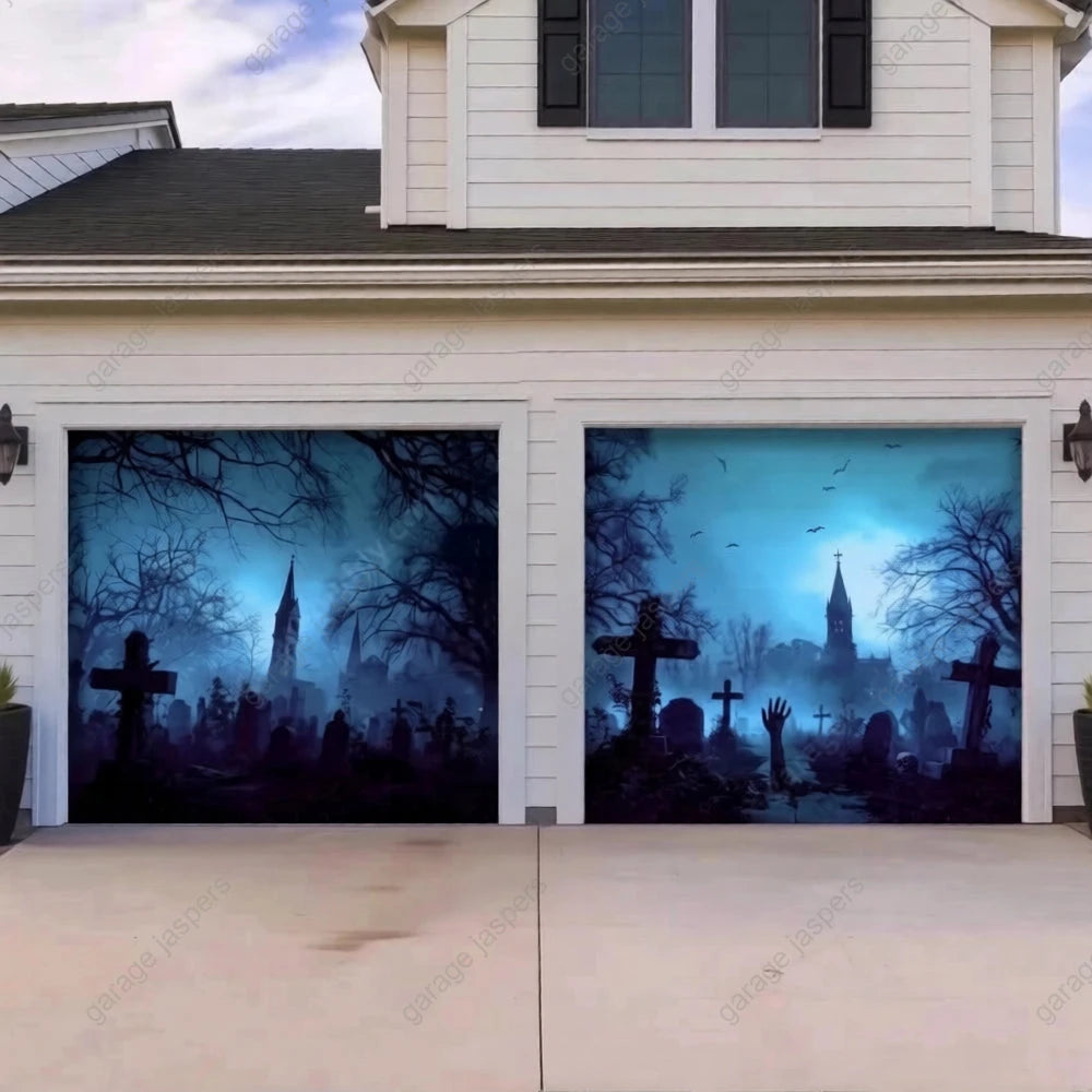 Grave Rising (Glow) | Halloween Garage Door Cover