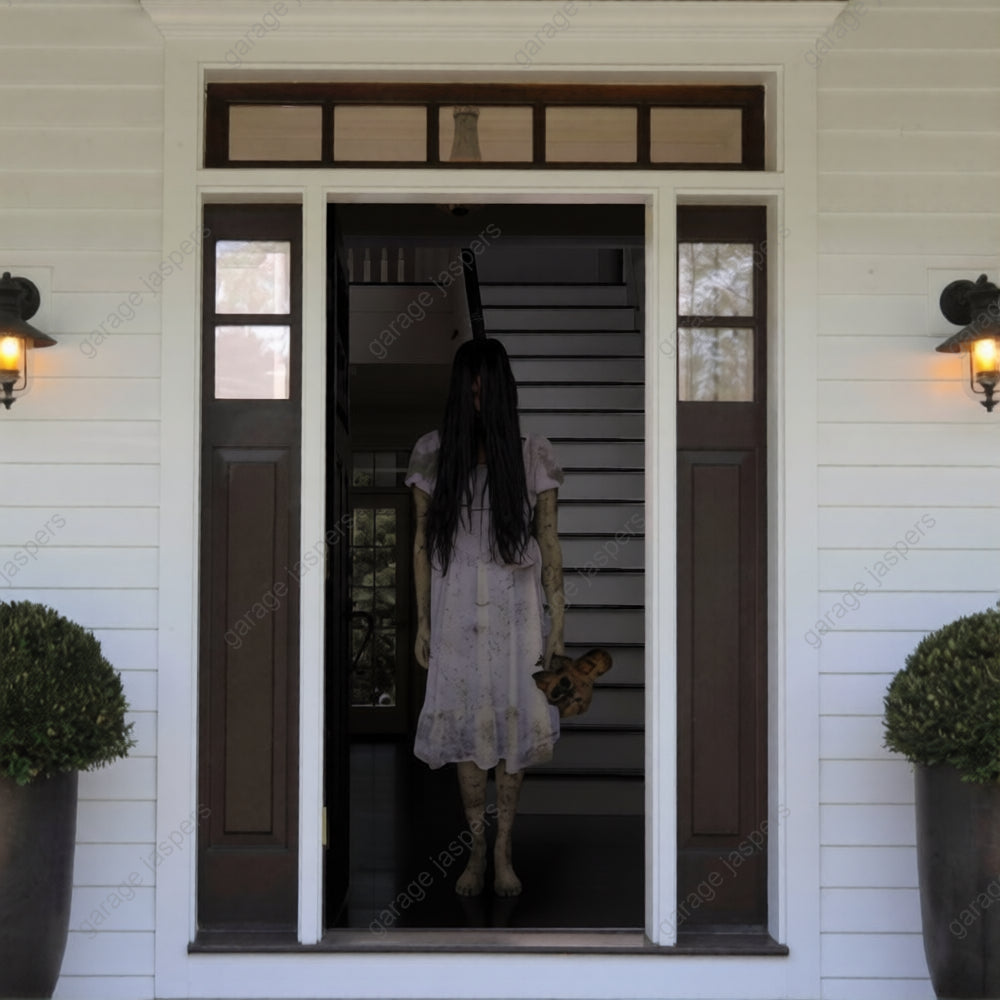 Possessed Girl | Halloween Front Door Cover