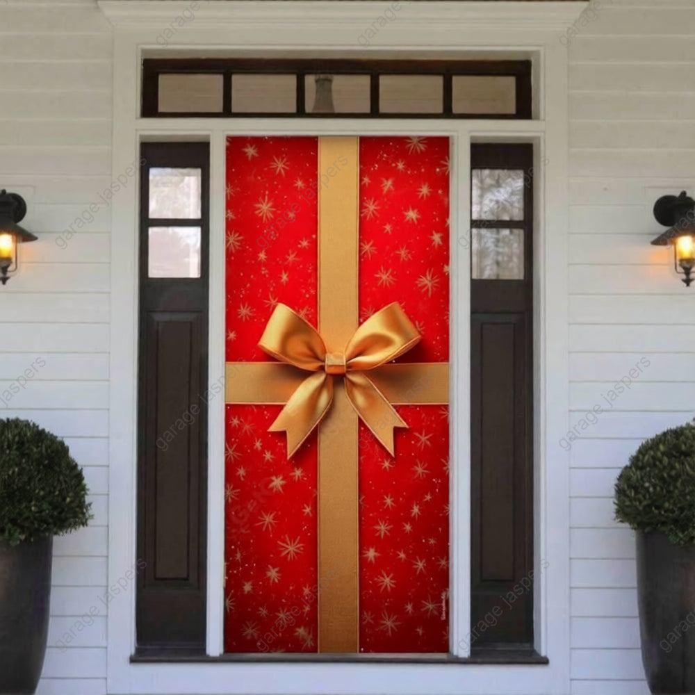 Gift Wrap | Christmas Front Door Cover